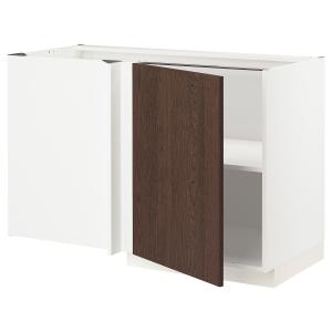 IKEA - abjesq bld, blancoSinarp marrón, 128x68 cm blanco/Si…