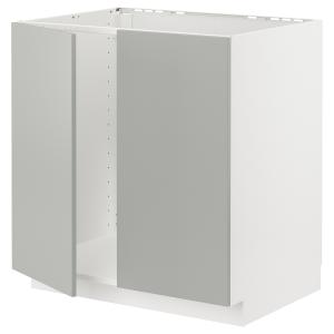 IKEA - abjfreg 2pt, blancoHavstorp gris claro, 80x60 cm bla…
