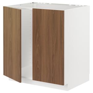 IKEA - abjfreg 2pt, blancoTistorp efecto nogal marrón, 80x6…