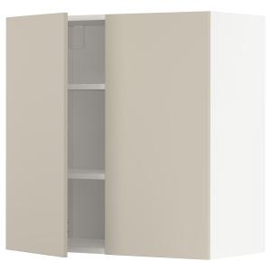 IKEA - aprd bld2pt, blancoHavstorp beige, 80x80 cm blanco/H…