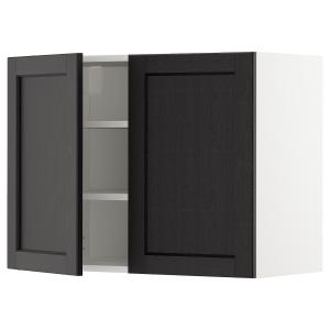 IKEA - aprd bld2pt, blancoLerhyttan tinte negro, 80x60 cm b…