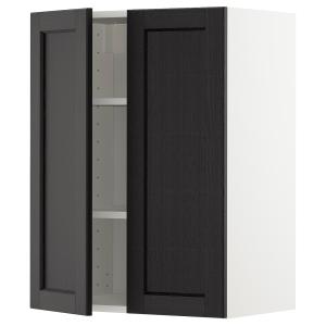 IKEA - aprd bld2pt, blancoLerhyttan tinte negro, 60x80 cm b…