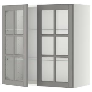 IKEA - aprd bld2ptvdr, blancoBodbyn gris, 80x80 cm blanco/B…