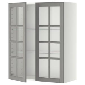 IKEA - aprd bld2ptvdr, blancoBodbyn gris, 80x100 cm blanco/…