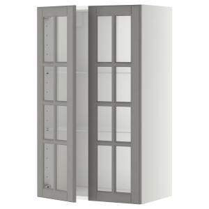 IKEA - aprd bld2ptvdr, blancoBodbyn gris, 60x100 cm blanco/…
