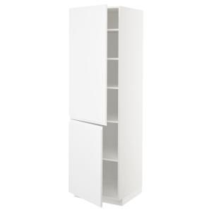 IKEA - armario alto con baldas y 2 puertas, blancoVoxtorp b…