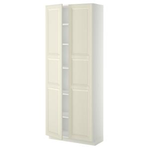 IKEA - armario alto con baldas, blancoBodbyn hueso, 80x37x2…