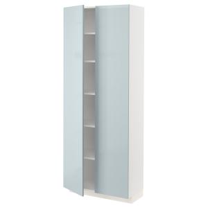 IKEA - armario alto con baldas, blancoKallarp azul grisáceo…