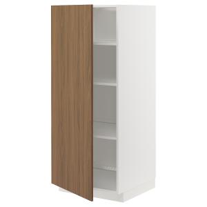 IKEA - armario alto con baldas, blancoTistorp efecto nogal…