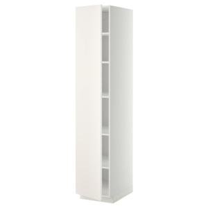 IKEA - armario alto con baldas, blancoVeddinge blanco, 40x6…