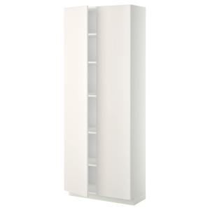 IKEA - armario alto con baldas, blancoVeddinge blanco, 80x3…