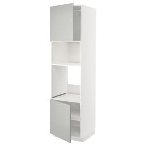 IKEA - Armario alto hornomicro   2pbld, blancoHavstorp gris…