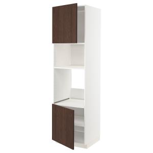 IKEA - Armario alto hornomicro   2pbld blanco/Sinarp marrón…
