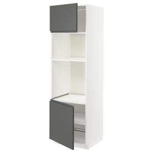 IKEA - Armario alto hornomicro   2pbld, blancoVoxtorp gris…