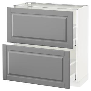 IKEA - Armario bajo cocina con 2 cajones, blanco, Bodbyn gr…