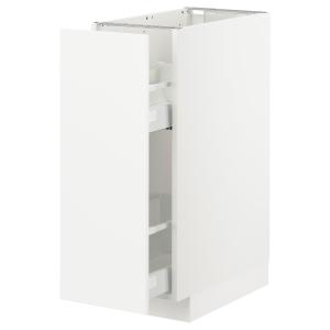 IKEA - Armario bajo cocina extraíble, blanco, Veddinge blan…