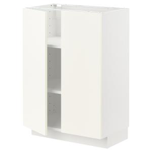 IKEA - armario bajo con baldas y 2 puertas, blancoVallstena…