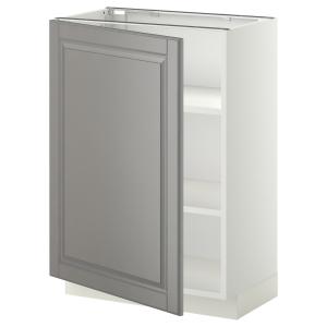 IKEA - armario bajo con baldas, blancoBodbyn gris, 60x37 cm…