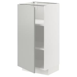 IKEA - armario bajo con baldas, blancoHavstorp gris claro,…