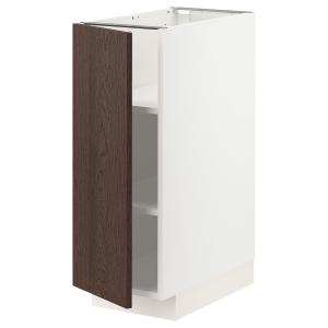IKEA - armario bajo con baldas, blancoSinarp marrón, 30x60…