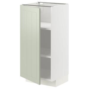 IKEA - armario bajo con baldas, blancoStensund verde claro,…