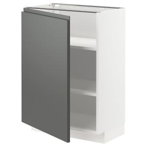 IKEA - armario bajo con baldas, blancoVoxtorp gris oscuro,…