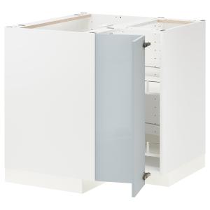 IKEA - armario bajo esquinero con carrusel, blancoKallarp a…