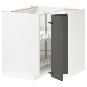 IKEA - armario bajo esquinero con carrusel, blancoVoxtorp g…