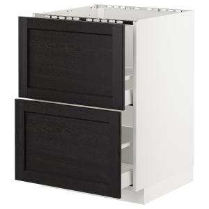 IKEA - Armario bajo fregadero 2 cajones, blanco, Lerhyttan…