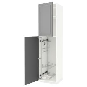 IKEA - armario escobero, blancoBodbyn gris, 60x60x240 cm bl…
