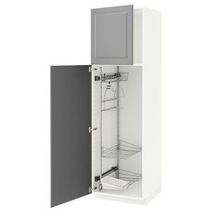 IKEA - armario escobero, blancoBodbyn gris, 60x60x200 cm bl…