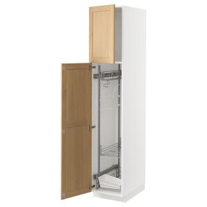 IKEA - armario escobero, blancoForsbacka roble, 40x60x200 c…