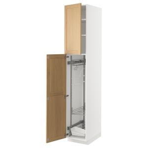 IKEA - armario escobero, blancoForsbacka roble, 40x60x220 c…