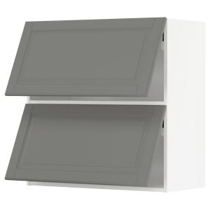 IKEA - armario de pared 2 puertas, blancoBodbyn gris, 80x80…