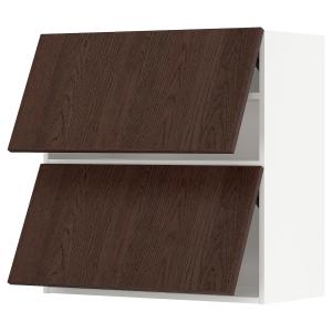 IKEA - armario de pared 2 puertas, blancoSinarp marrón, 80x…