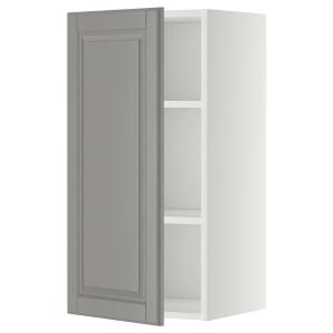 IKEA - armario de pared con baldas, blancoBodbyn gris, 40x8…