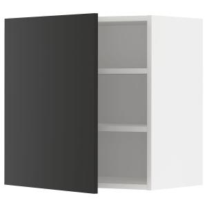 IKEA - armario de pared con baldas, blancoNickebo antracita…