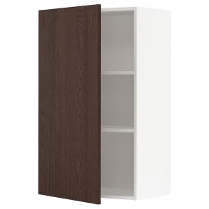 IKEA - armario de pared con baldas, blancoSinarp marrón, 60…