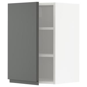 IKEA - armario de pared con baldas, blancoVoxtorp gris oscu…