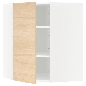 IKEA - Armario de pared esquina con baldas, blanco, Askersu…