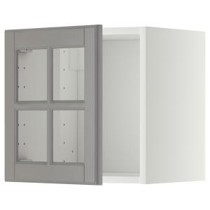 IKEA - armario de pared   puerta de vidrio, blancoBodbyn gr…
