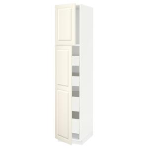 IKEA - Armario cocina alto blanco/Bodbyn hueso 40x60x200 cm