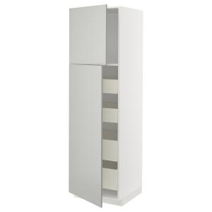 IKEA - aa2pt4cj, blancoHavstorp gris claro, 60x60x200 cm bl…