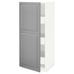 IKEA - Armario cocina, blanco, Bodbyn gris, 60x60x140 cm bl…