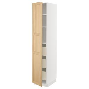 IKEA - aacj, blancoForsbacka roble, 40x60x200 cm blanco/For…