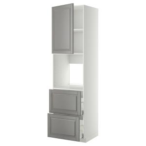 IKEA - aahorno pt2frt2cj, blancoBodbyn gris, 60x60x220 cm b…