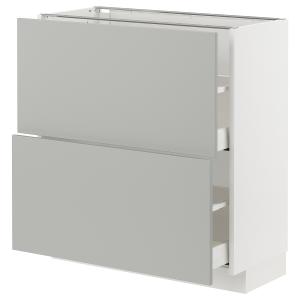 IKEA - abjo2cj, blancoHavstorp gris claro, 80x37 cm blanco/…