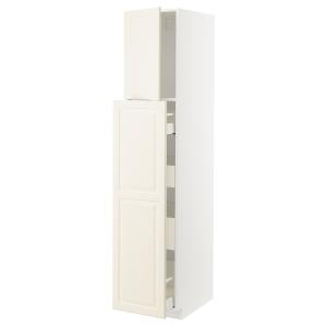 IKEA - Armario alto 1pt4 cajones extraíbl blanco/Bodbyn hue…