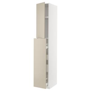 IKEA - armario alto 1pt4 cajones extraíbl, blancoHavstorp b…