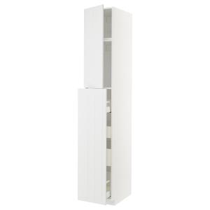 IKEA - Armario alto 1pt4 cajones extraíbl blanco/Stensund b…